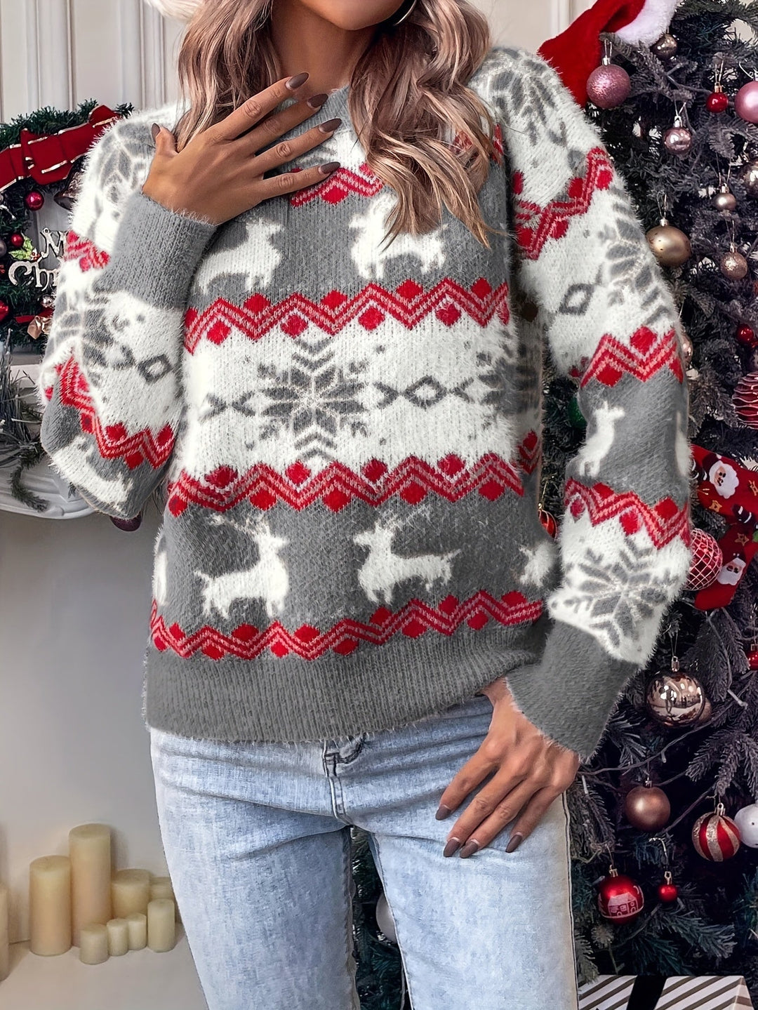 Luna | Christmas Crew Neck Sweater