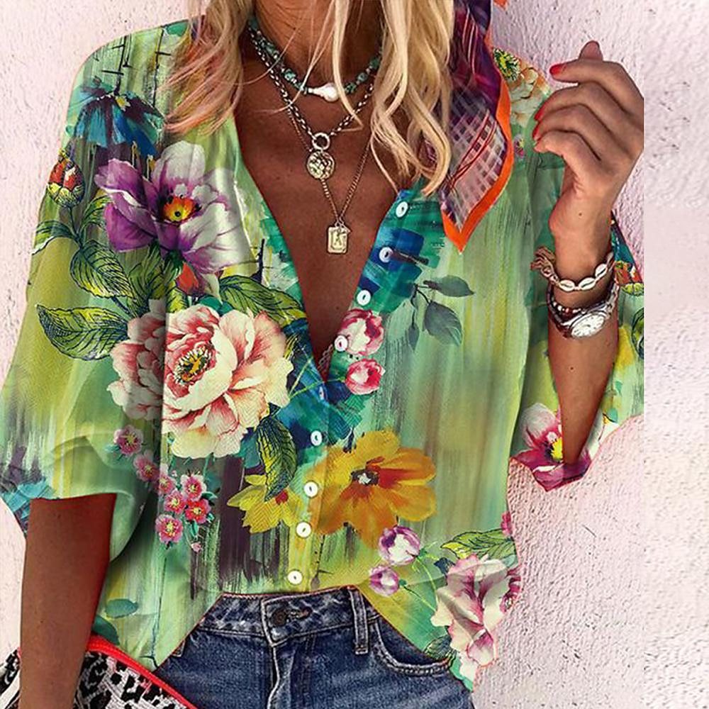 Kara -  Vibrant Bohemian Blouse