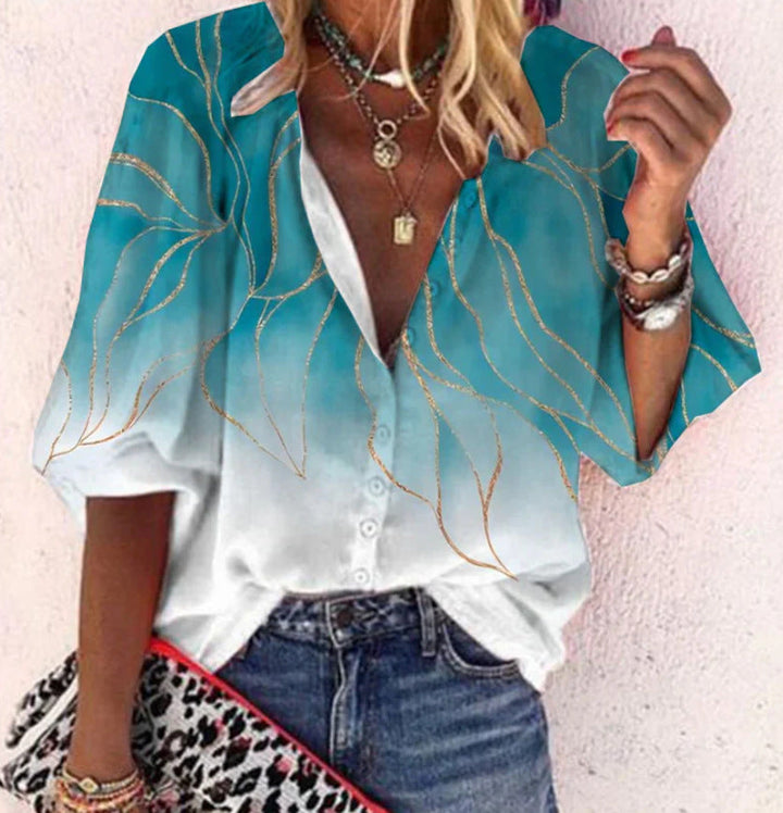 Kara -  Vibrant Bohemian Blouse