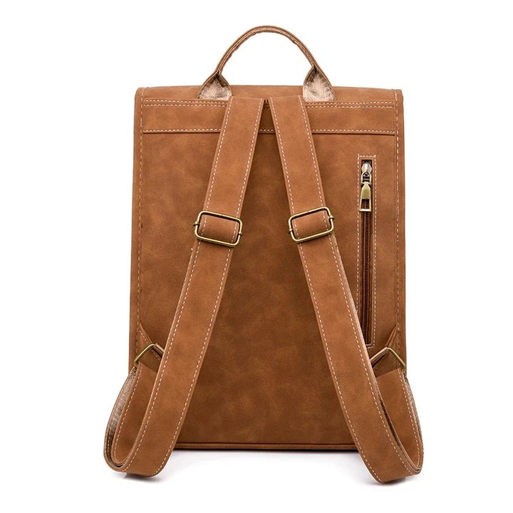 Abby | Suede Leather Backpack