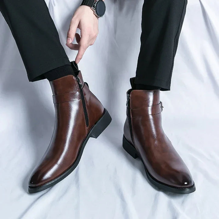 Sergio - Genuine Leather Chelsea Boots