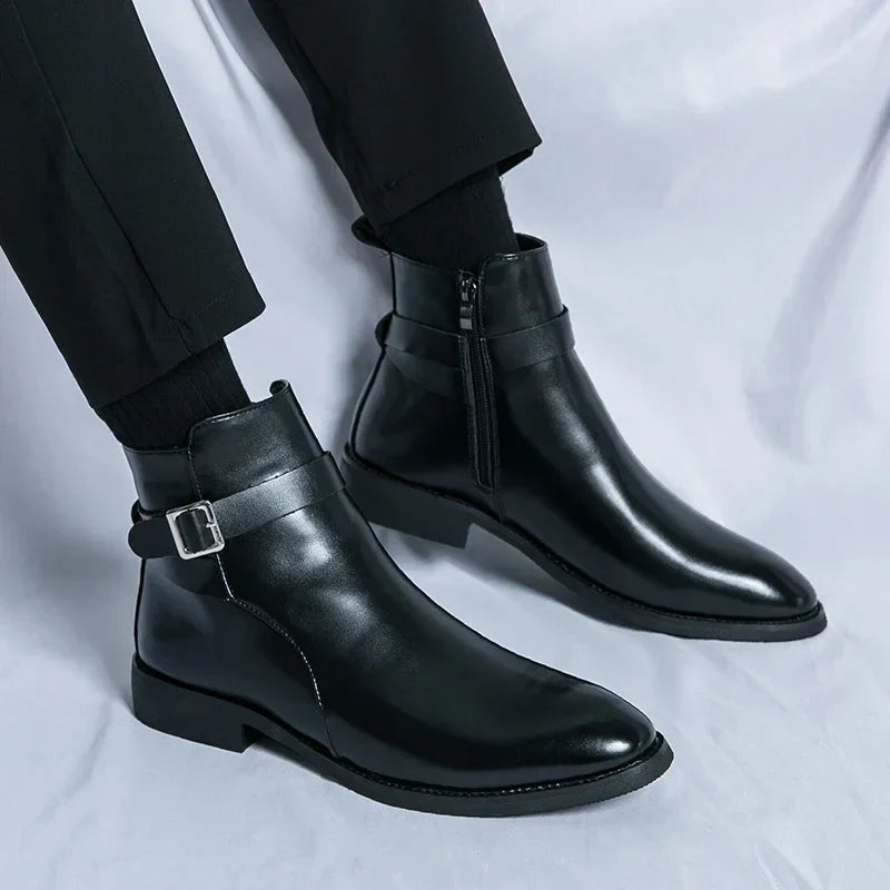 Sergio - Genuine Leather Chelsea Boots