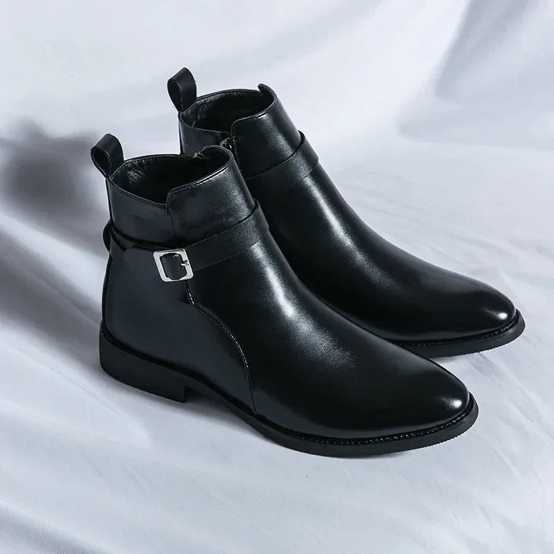 Sergio - Genuine Leather Chelsea Boots