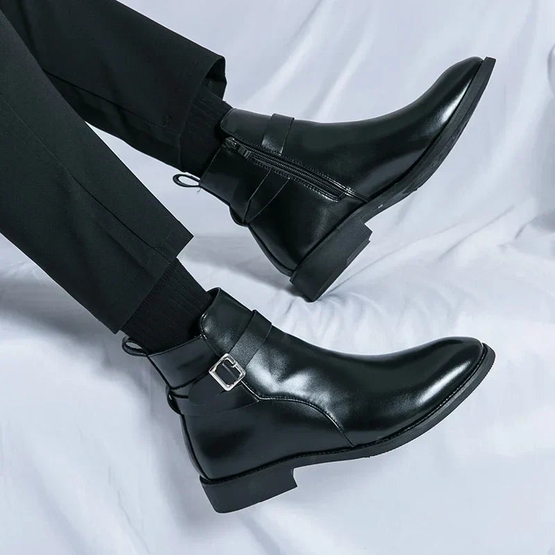 Sergio - Genuine Leather Chelsea Boots