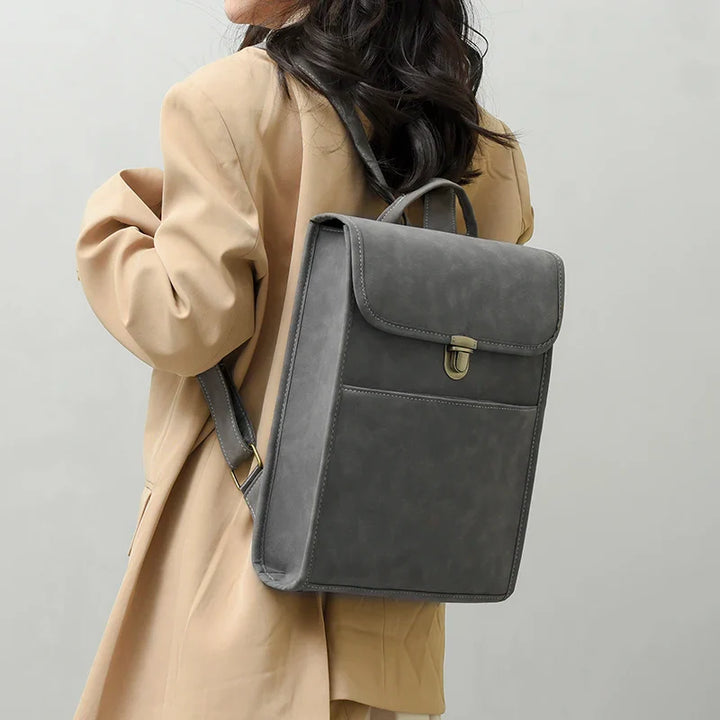 Abby | Suede Leather Backpack