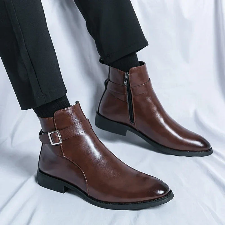 Sergio - Genuine Leather Chelsea Boots