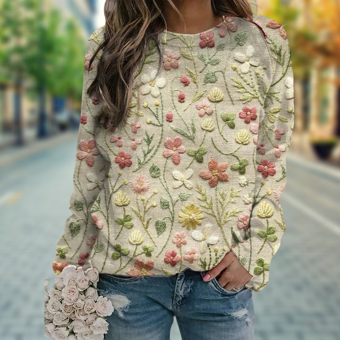 Flora - Floral Sweater