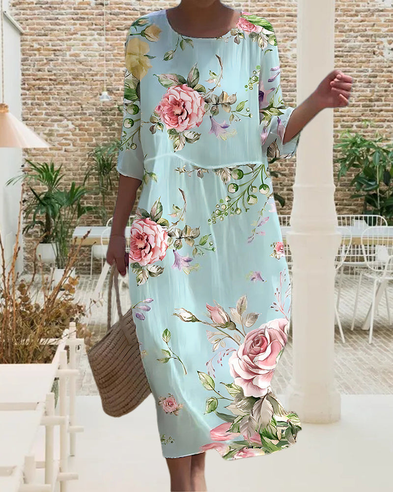 Miranda - Elegant Floral Dress