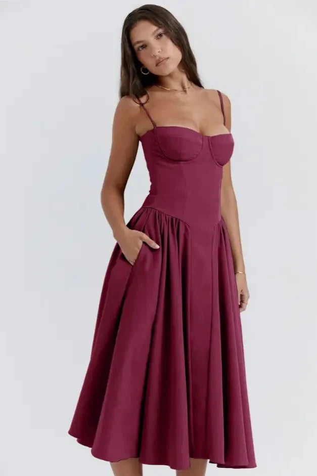 Haidee - Elegant Midi Dress