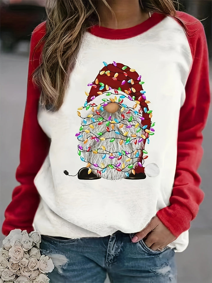 Riley | Christmas Print Crew Neck