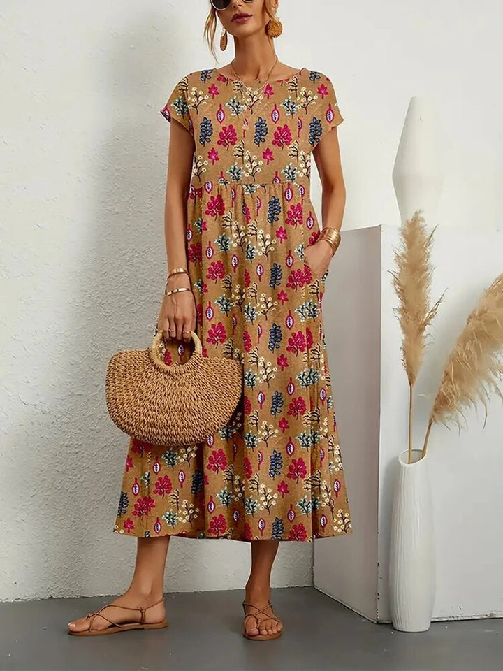 Seline - Elegant Floral Dress