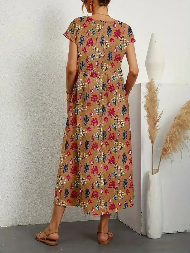 Seline - Elegant Floral Dress