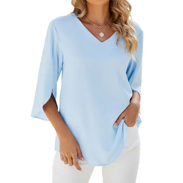 Elish - V-Neck Blouse