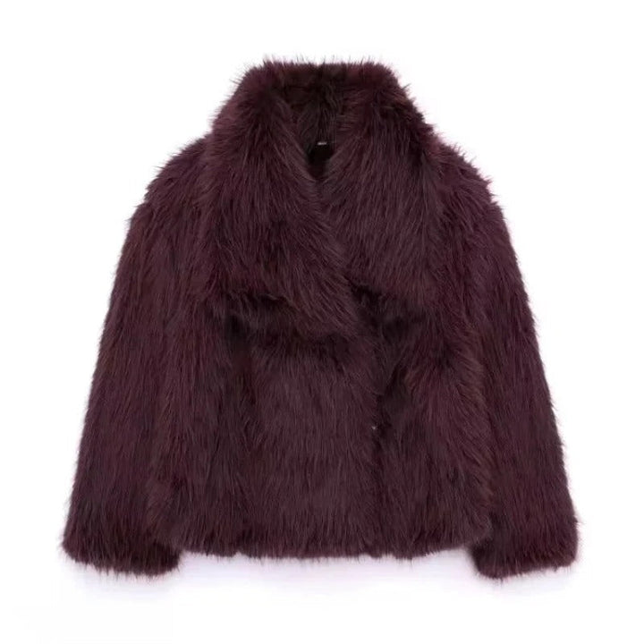 Sara - Trendy Faux Fur Jacket