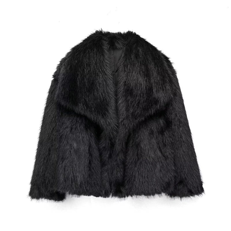 Sara - Trendy Faux Fur Jacket