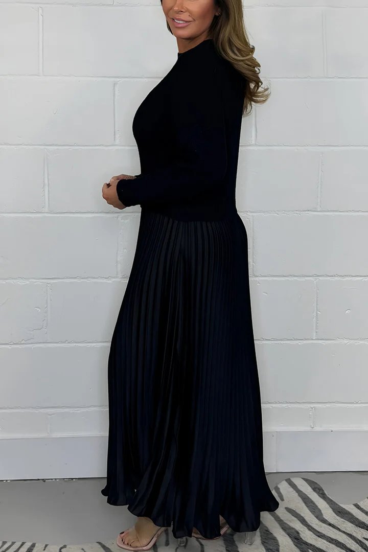 Marley - Long Pullover with Pleated Skirt Set